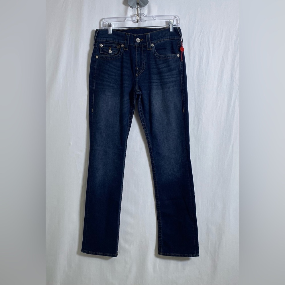 True Religion Dark Blue Women's Straight Leg Jeans